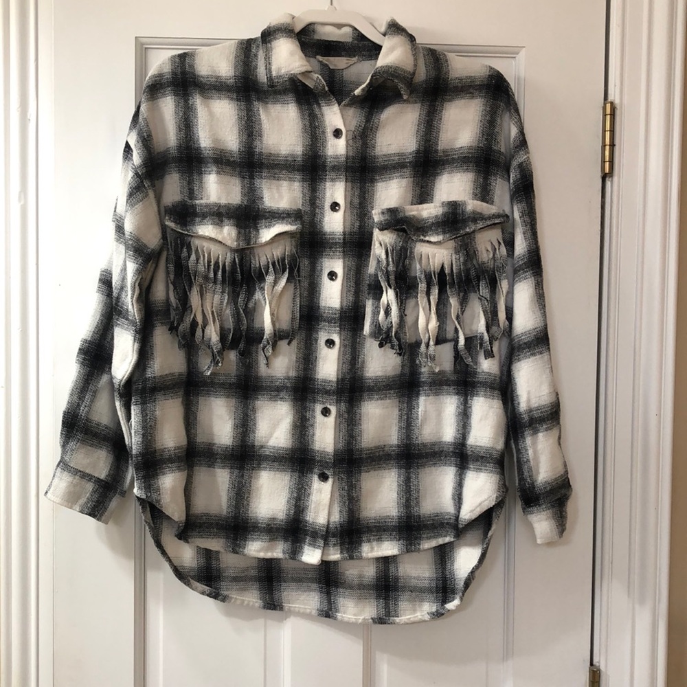 Flannel oversized shirt from Altar’d State